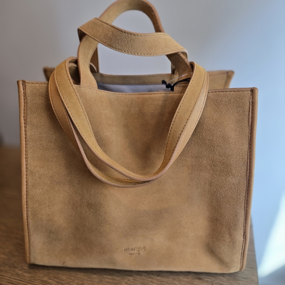 Margot New York Camel Color, Suede Bag